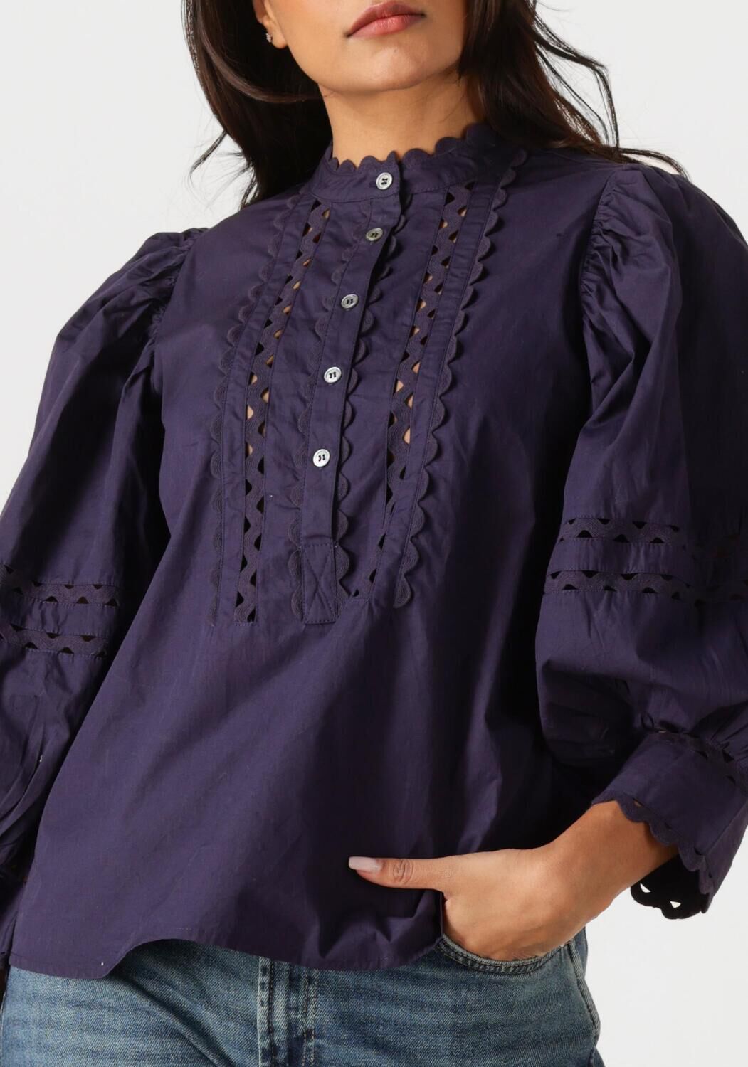 ANTIK BATIK Dames Blouses Romie Blouse Paars