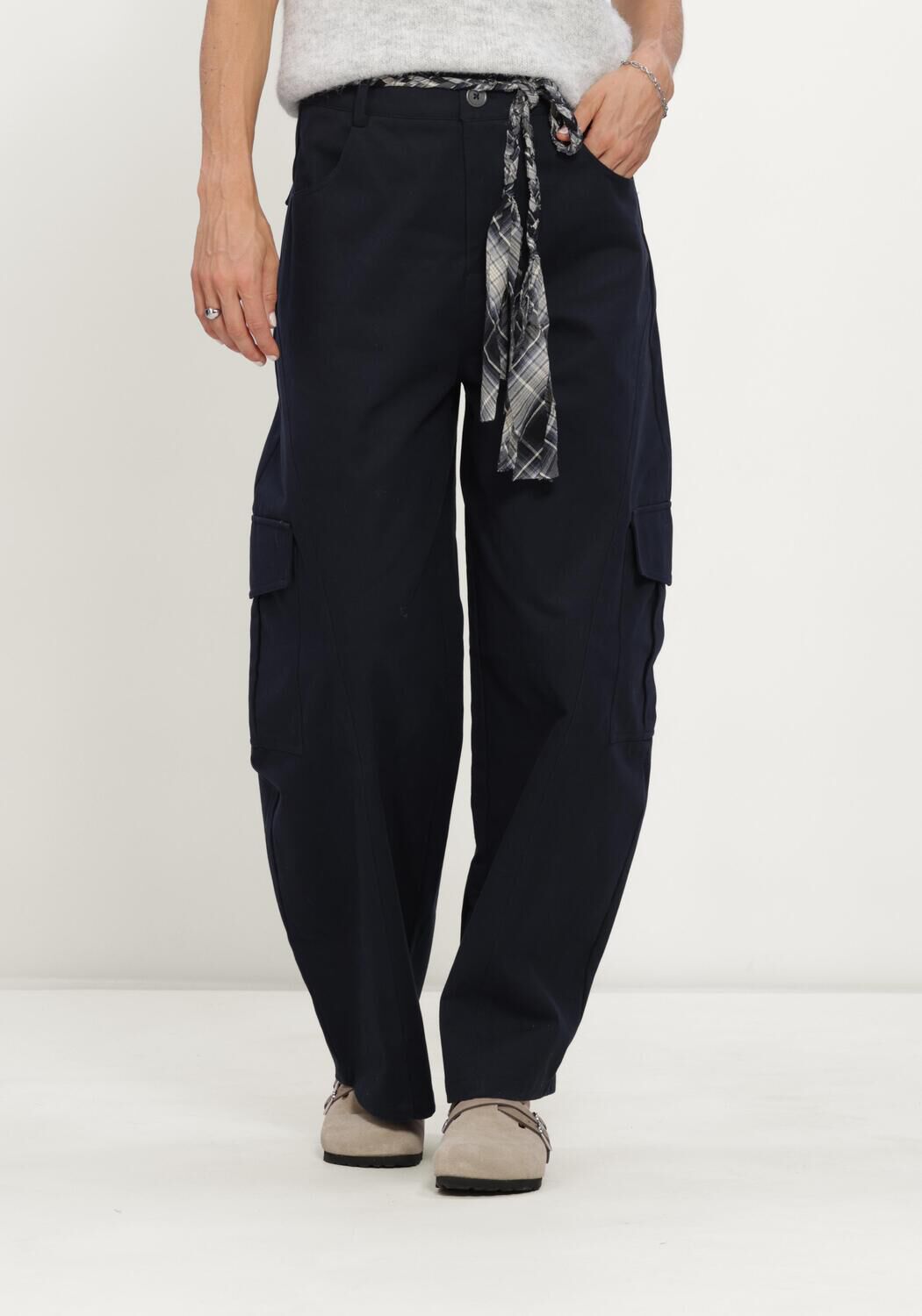 Donkerblauwe CIRCLE OF TRUST Cargobroeken ZAZU PANTS - large