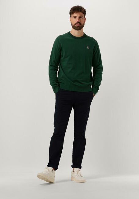 Groene PS PAUL SMITH Trui MENS SWEATER CREW NECK ZEB BAD - large