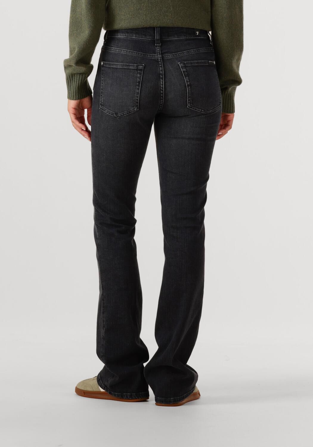 7 FOR ALL MANKIND Dames Jeans Bootcut Blacky Zwart