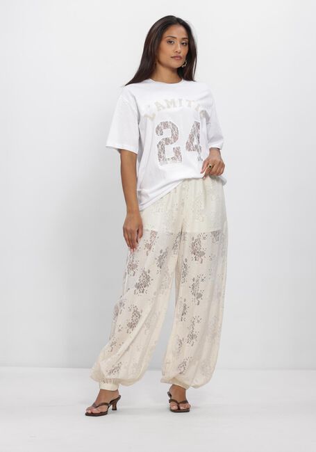 Gebroken wit HAUTE L'AMITI&Eacute; Broeken BELLA LACE HAREM TALL PANT - large