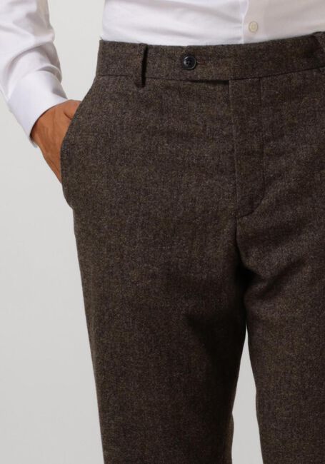 Bruine SELECTED HOMME Pantalon SLHSLIM-REED WOOL TRS - large