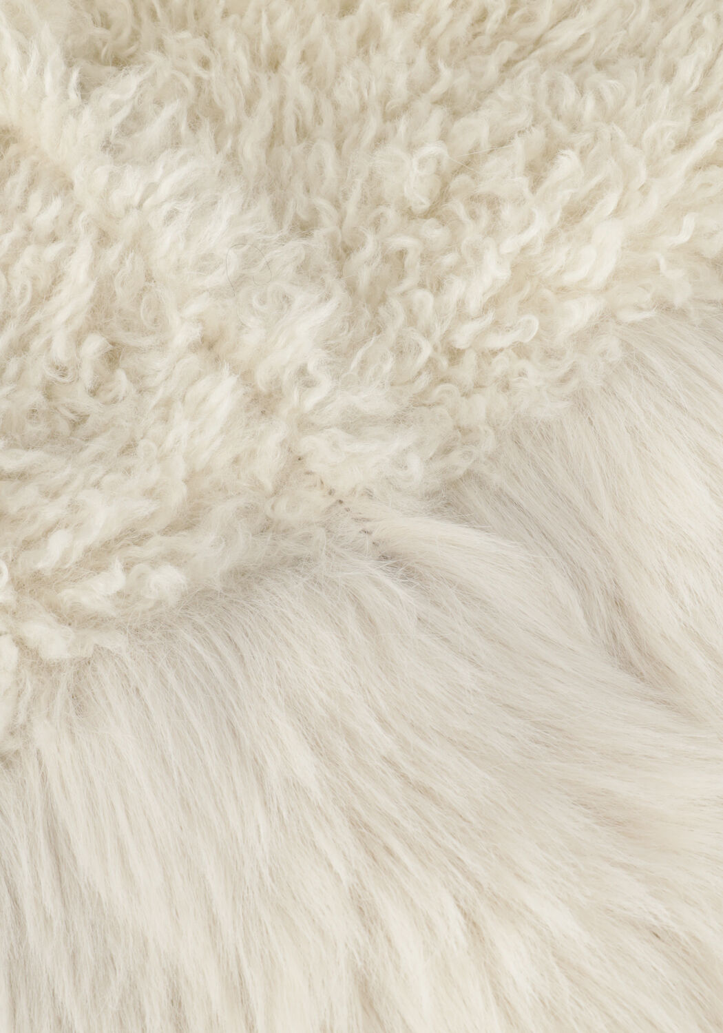 Creme BEAUMONT Faux fur jas SOFT FUR MIX JACKET - large