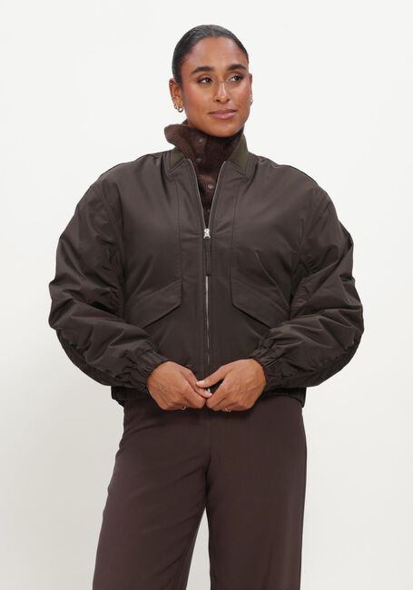 Bruine MSCH COPENHAGEN Jack MSCHKOSHER BOMBER JACKET - large
