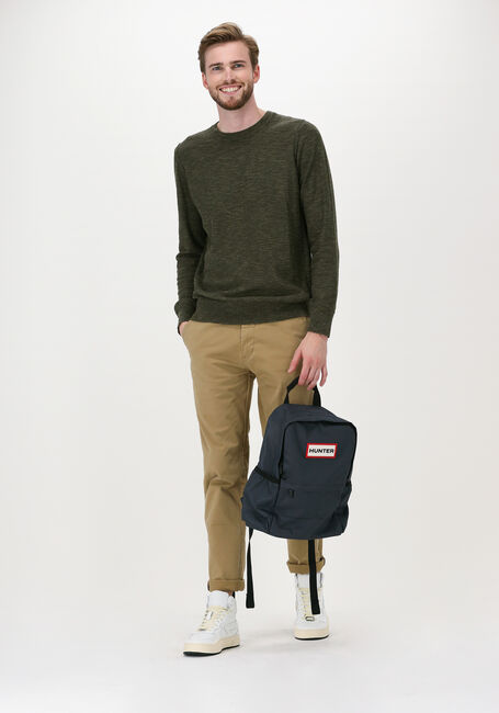 Donkergroene DSTREZZED Trui TURTLE NECK CABLE STRUCTURE NA - large