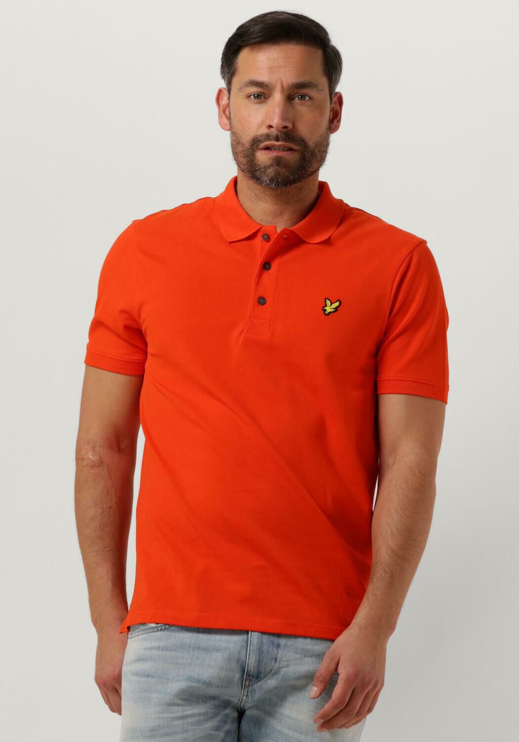 LYLE & SCOTT Heren Polo's & T-shirts Plain Polo Oranje