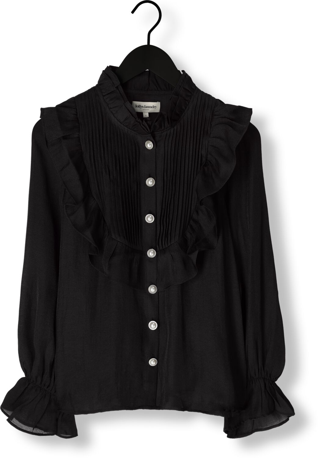 LOLLYS LAUNDRY Dames Blouses Springsll Shirt Ls Zwart