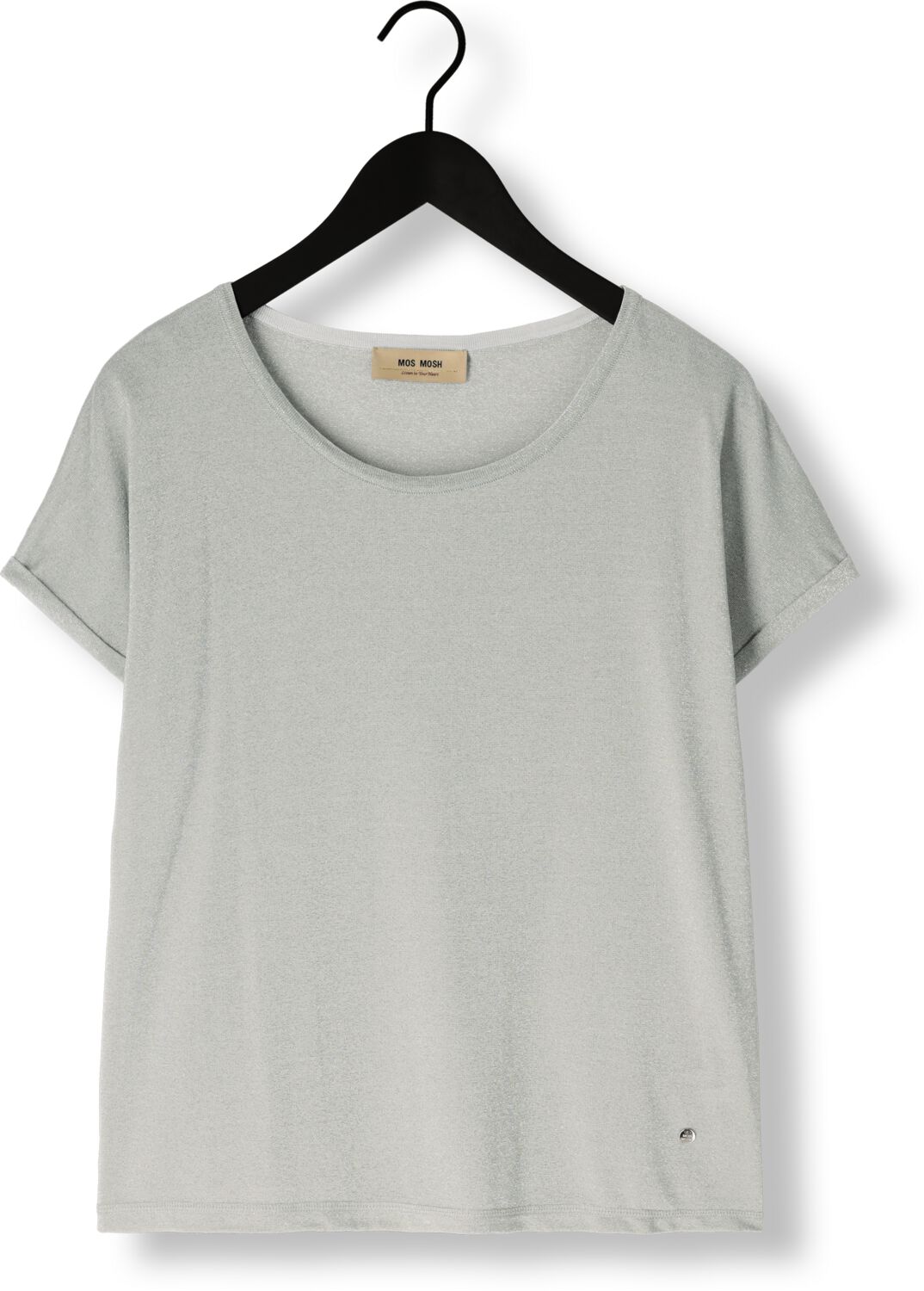 MOS MOSH Dames Tops & T-shirts Mmkay Tee Grijs