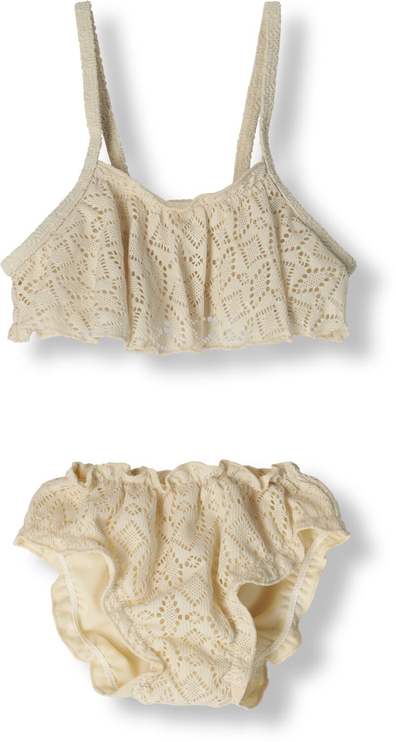 LIL' ATELIER MINI bikini NMFFANNIE ecru Meisjes Polyester Effen 98