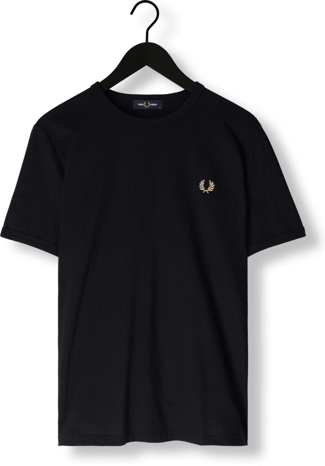 FRED PERRY Heren Polo's & T-shirts Ringer T-shirt Zwart