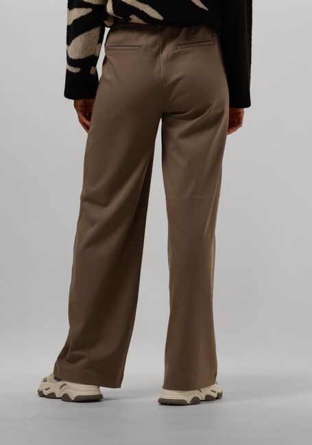 Taupe OBJECT Wijde broek OBJLISA WIDE PANT - large