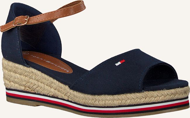Blauwe TOMMY HILFIGER Platte sandalen ROPE WEDGE SANDAL Blauwe TOMMY HILFIGER Platte sandalen ROPE WEDGE SANDAL - large