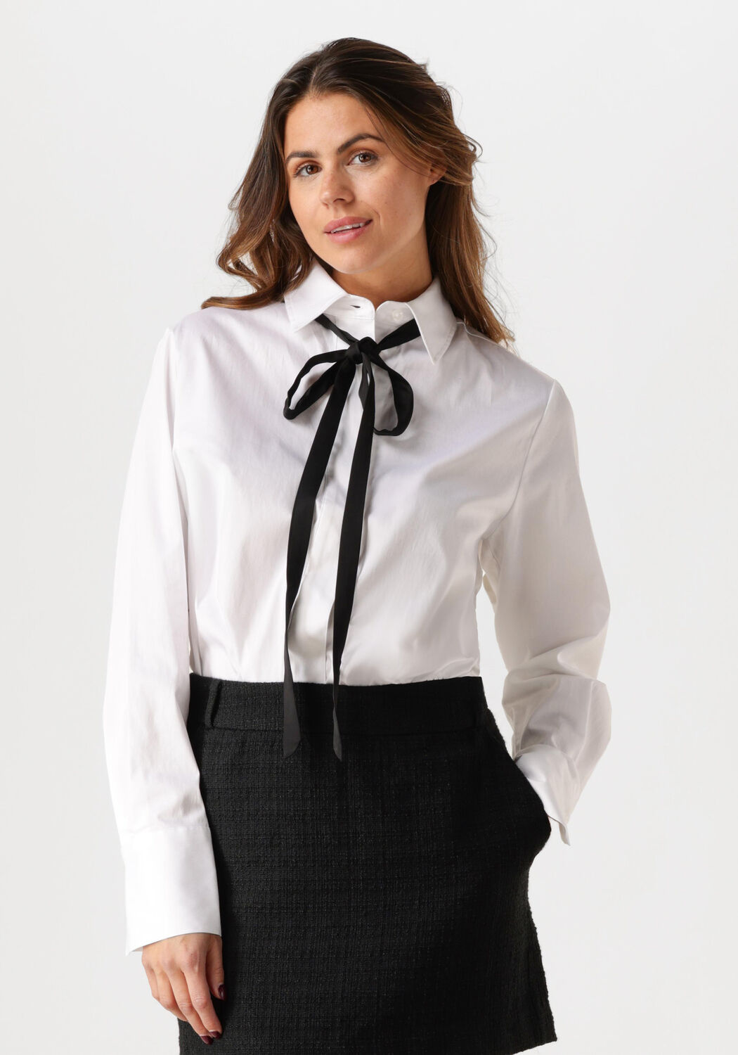 Second Female Daney Shirt Blouse Lange Mouw Second Dames White Dames