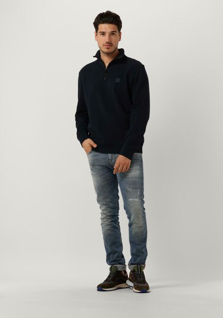 Donkerblauwe BOSS ORANGE Sweater ZETRUST - large