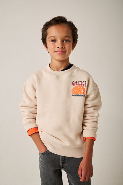 Ecru TUMBLE 'N DRY Sweater ALLSTARS - large