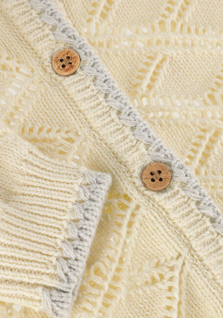 Beige LIL' ATELIER Vest NMFFANNA LS KNIT CARD LIL - large