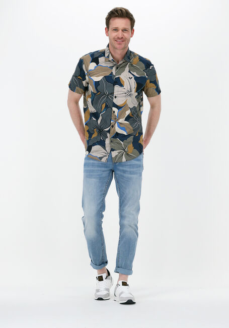 Multi PME LEGEND Casual overhemd SHORT SLEEVE SHIRT PRINT ON CTN SLUB - large