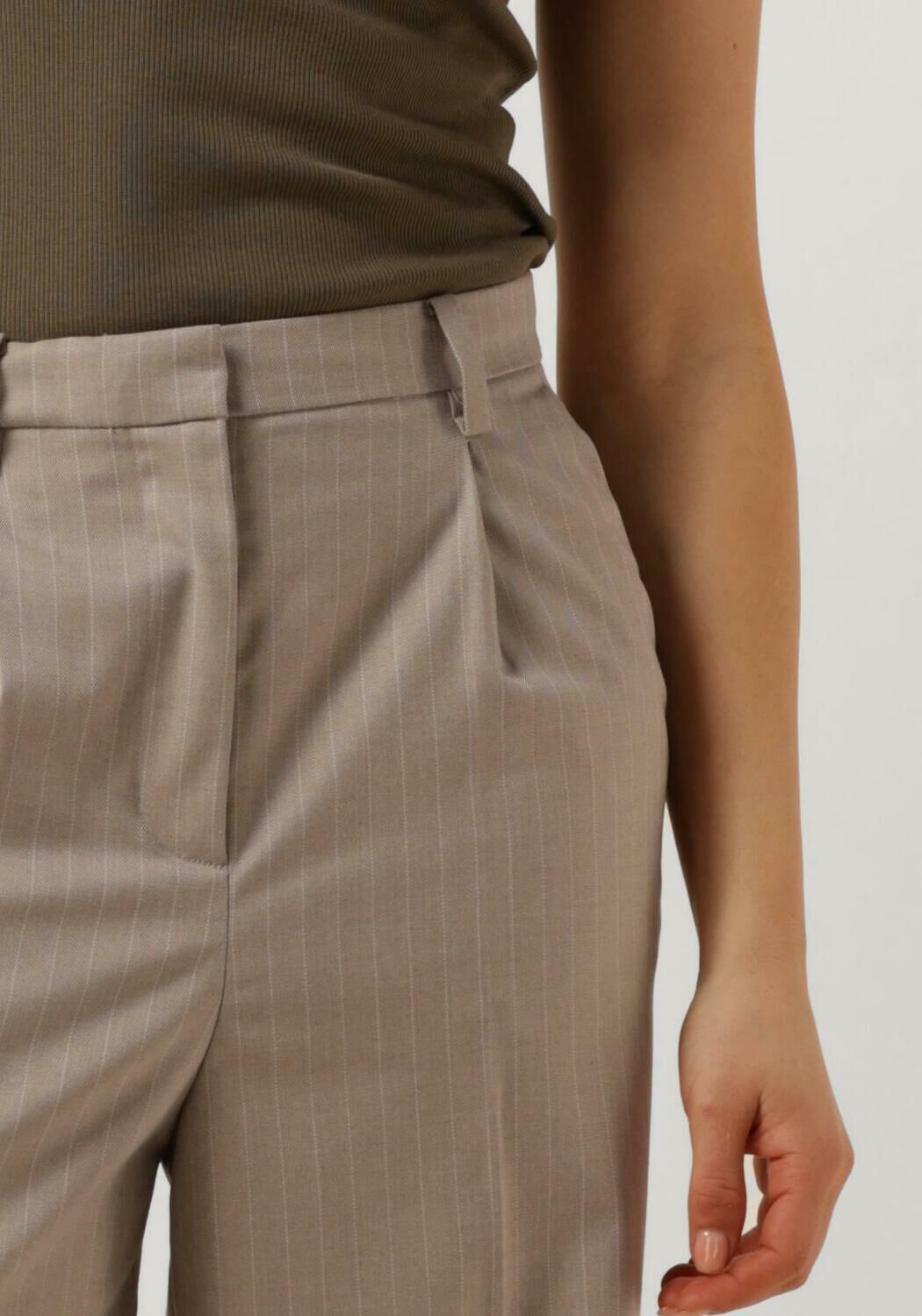 SECOND FEMALE Dames Broeken Pinnia Trousers Beige