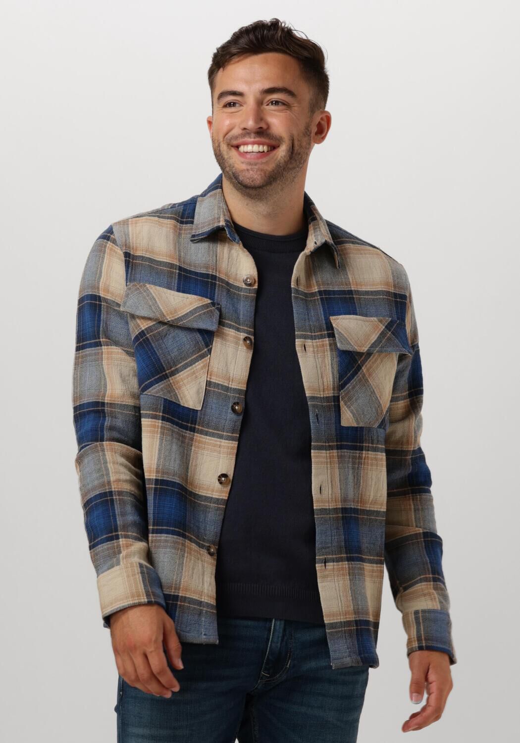Dstrezzed Corey Overshirt Lange Mouw Multicolor Heren