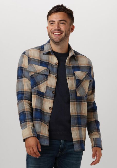 Blauwe DSTREZZED Overshirt COREY OVERSHIRT - large