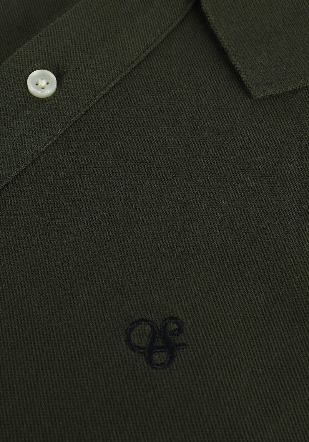 Donkergroene SCOTCH & SODA Polo PIQUE POLO - large