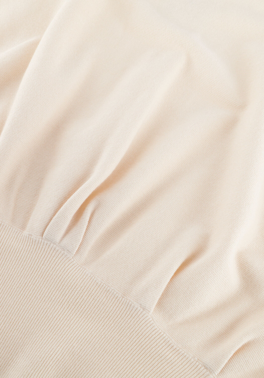 Ecru SUMMUM Trui V-NECK SWEATER VISCOSE BLEND KNIT - large