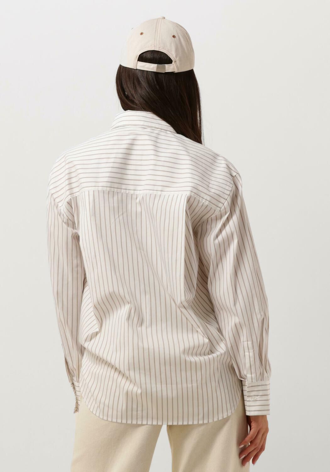 SECOND FEMALE Dames Blouses Soalon Classic Shirt Beige