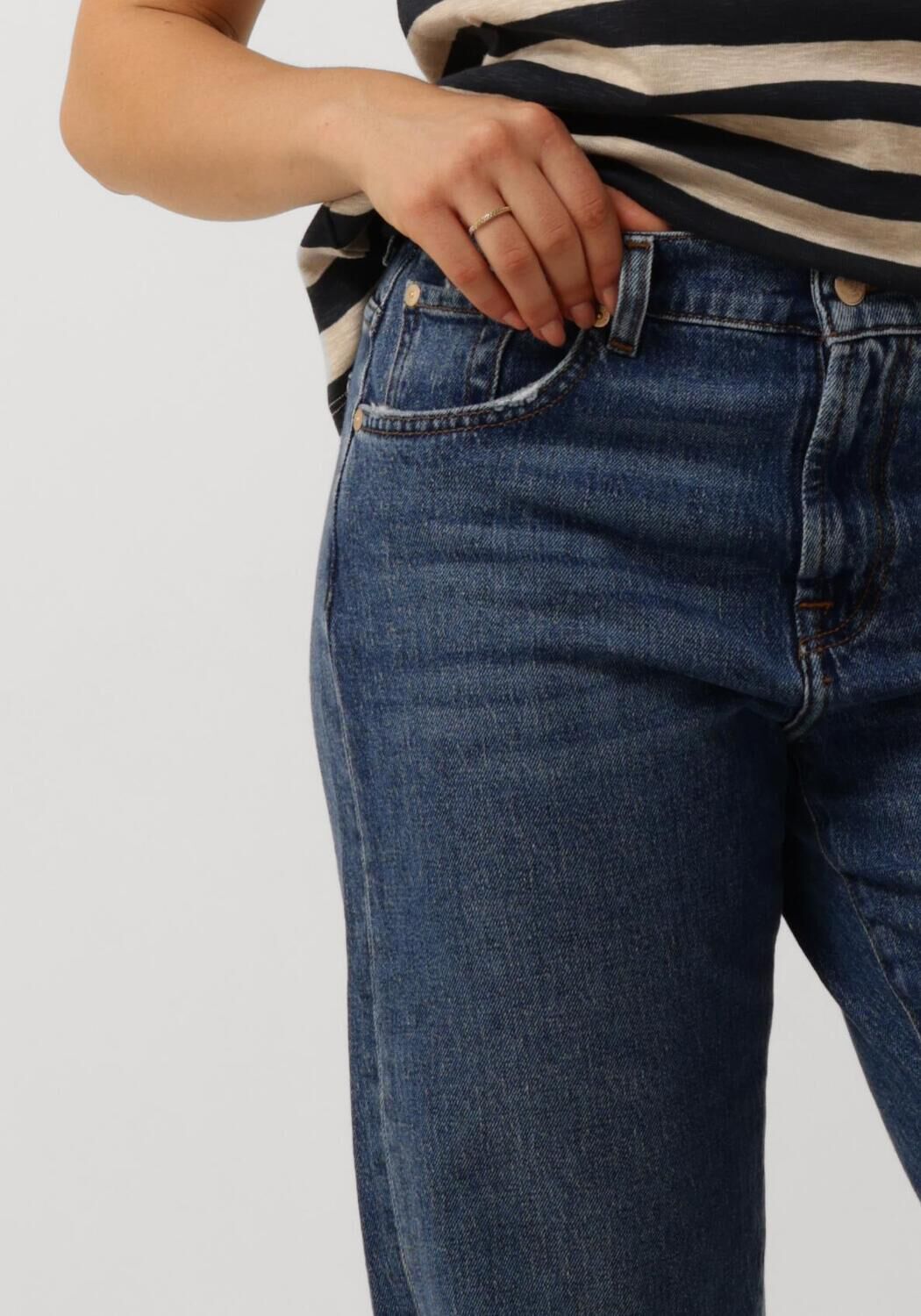 7 FOR ALL MANKIND Dames Jeans Tess Trouser Blauw