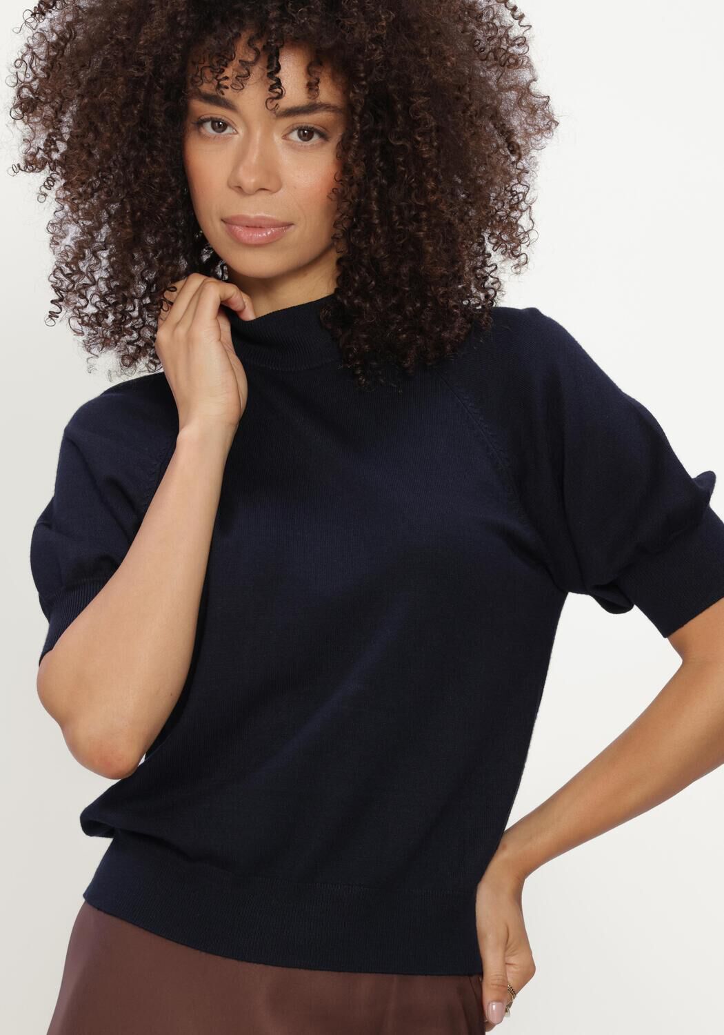 Donkerblauwe BRUUNS BAZAAR Truien/vesten ANEMONEBBHALIAS KNIT - large
