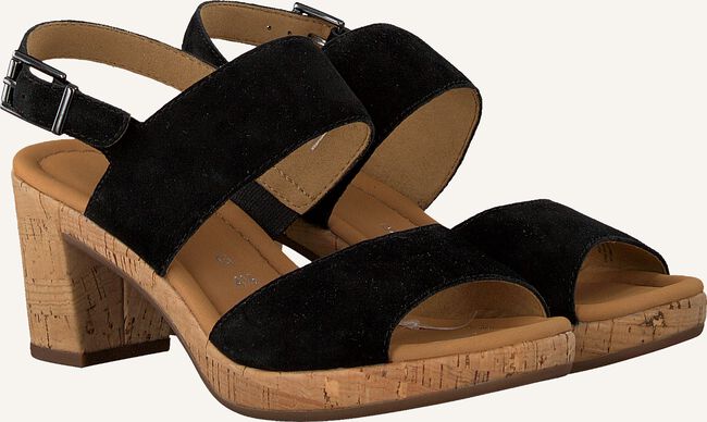 Zwarte GABOR Platte sandalen 777.1 Zwarte GABOR Platte sandalen 777.1 - large