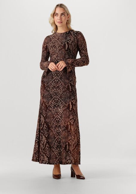 Bruine ROUGE EDIT Maxi jurk ROUSARI LS MAXI DRESS - large