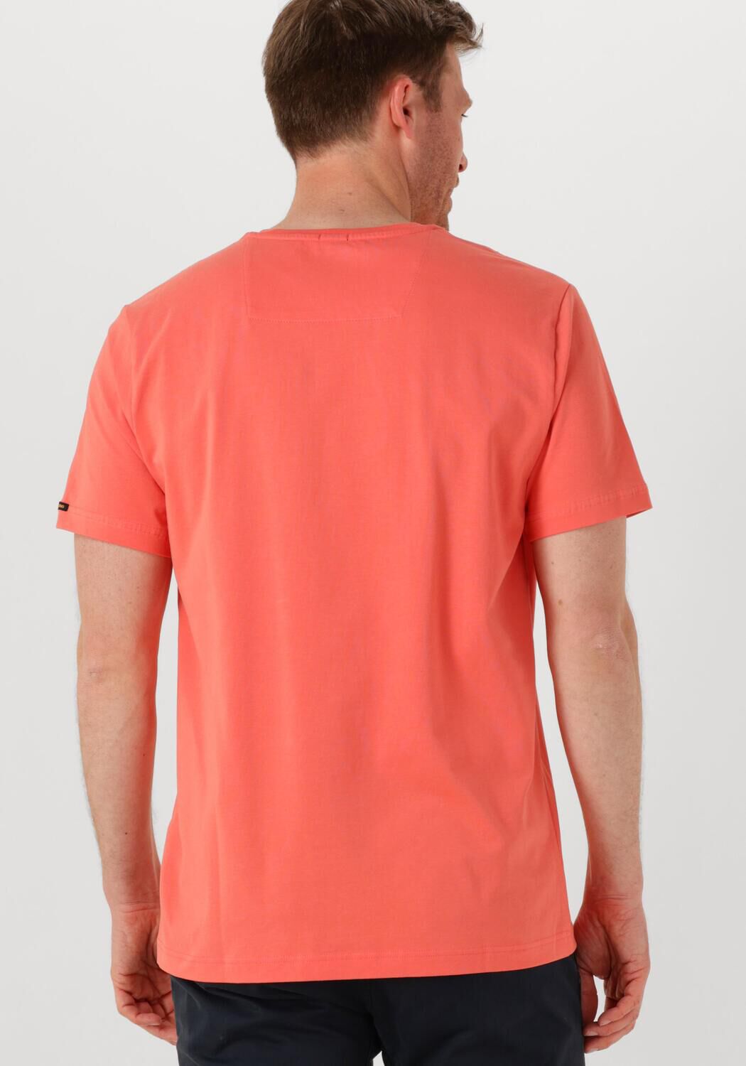 PME LEGEND Heren Polo's & T-shirts Short Sleeve R-neck Guyver Tee Koraal