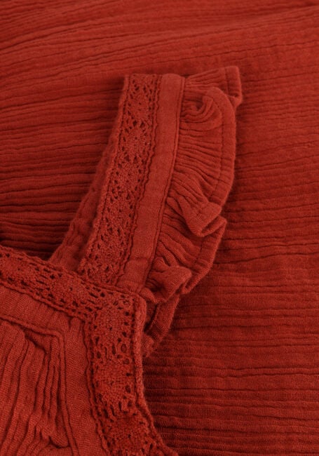 Bruine SCOTCH & SODA Top LACE DETAIL CRINKLE COTTON TANK Bruine SCOTCH & SODA Top LACE DETAIL CRINKLE COTTON TANK - large