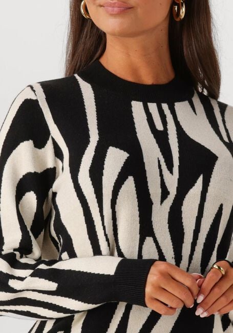 Multi OBJECT Mini jurk OBJRAY L/S KNIT DRESS AOP - large