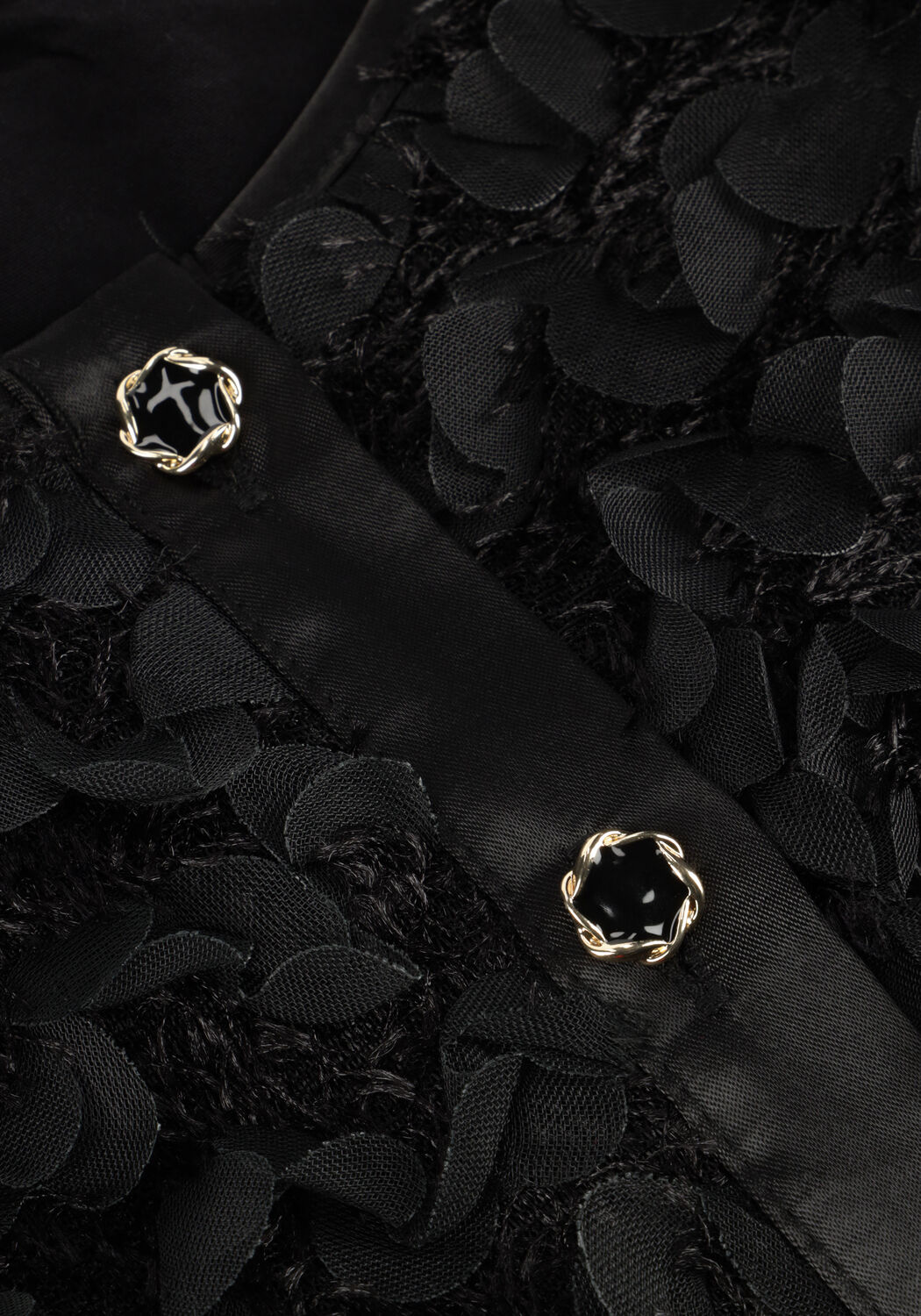 Zwarte SUMMUM Blazers JACKET 3D FLOWERFLUFFY - large