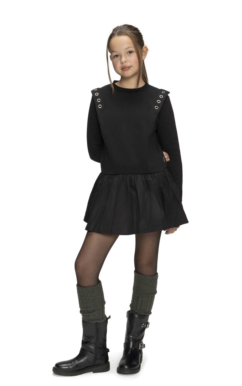 Zwarte RETOUR Mini jurk EMMY - large