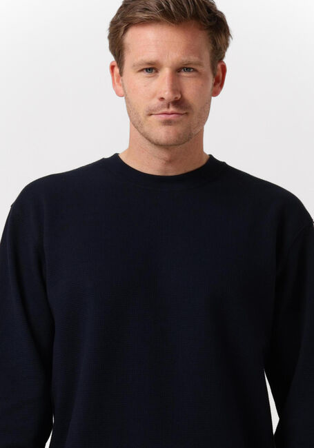 Donkerblauwe SELECTED HOMME Trui SLHRELAXMORELL CREW NECK SWEAT W - large