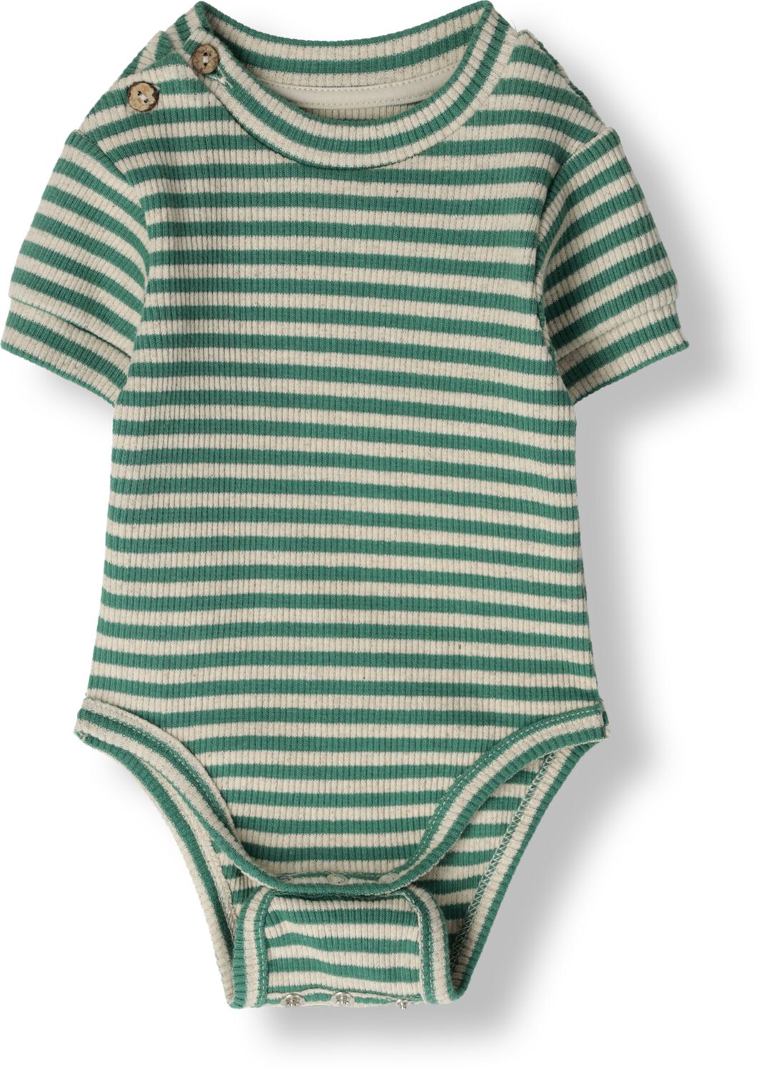 PLAY UP Baby Rompers Striped Rib Body Groen