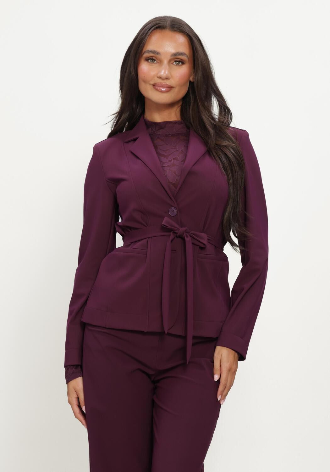 Plum STUDIO ANNELOES Blazer Elin bonded blazer
