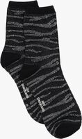 Zwarte BECKSONDERGAARD Sokken ZEBRA GLITZI SOCK - medium