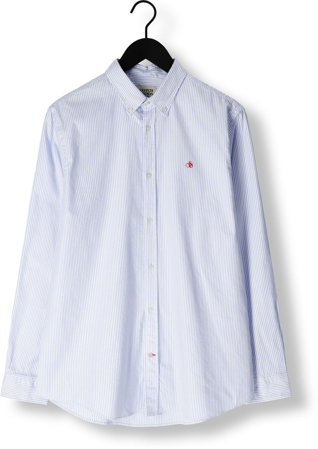SCOTCH & SODA Heren Overhemden Essential Oxford Stripe Shirt Blauw