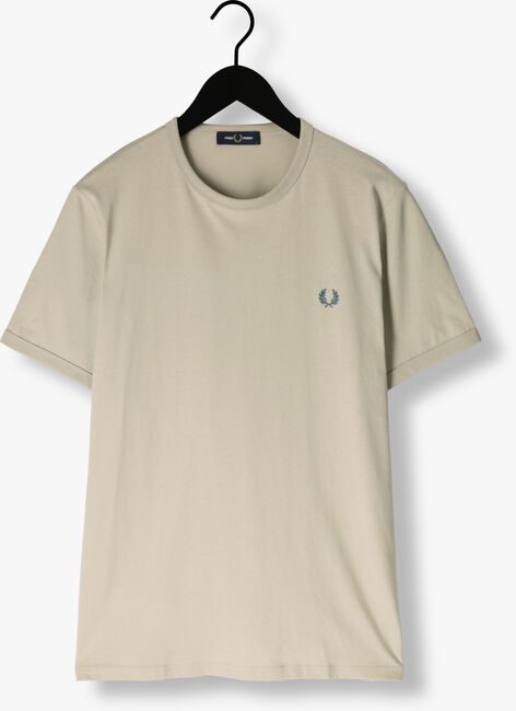 Groene FRED PERRY T-shirt RINGER T-SHIRT - large