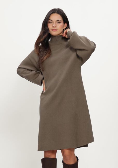 Khaki MSCH COPENHAGEN Midi jurk MSCHMERCY EAST M DRESS - large