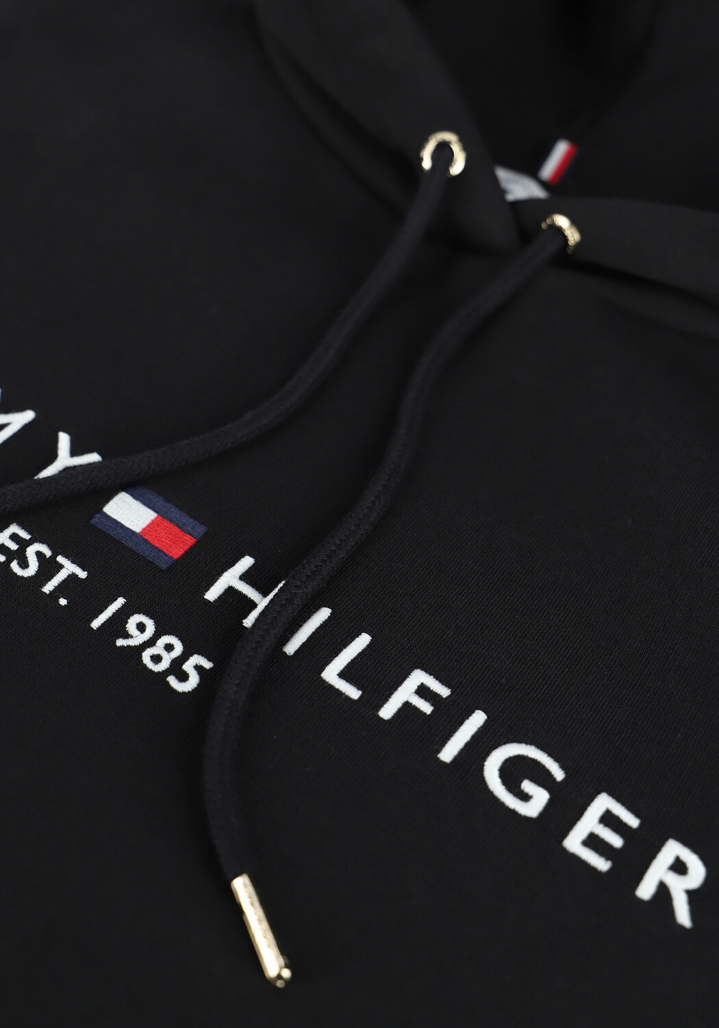 Zwarte TOMMY HILFIGER Trui HERITAGE HILFIGER HOODIE LS - large
