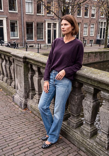 Lichtblauwe CAMBIO Straight leg jeans GINI LONG STUDIO87 - large