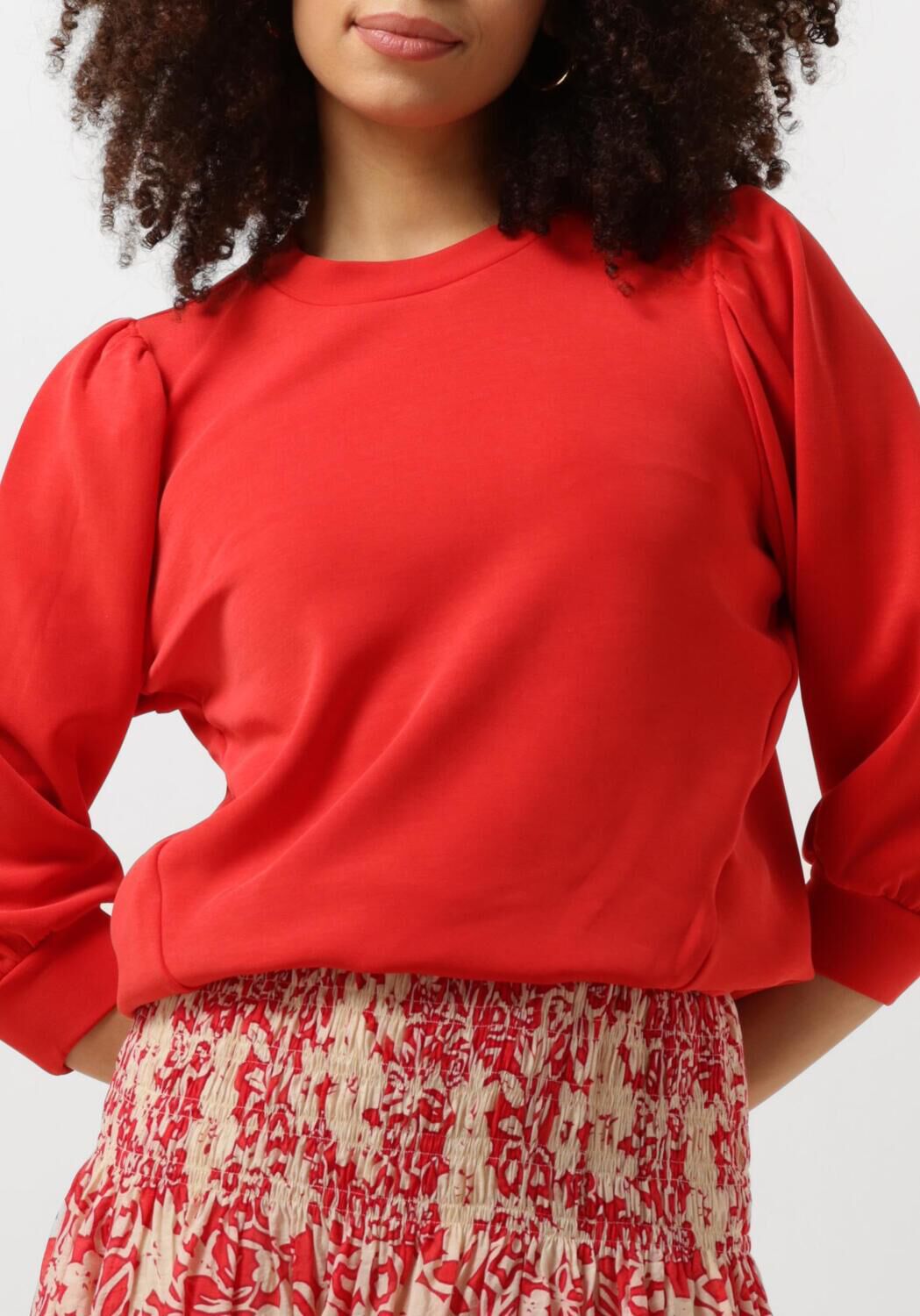 SELECTED FEMME Dames Truien & Vesten Slftenny 3 4 Sweat Top Rood