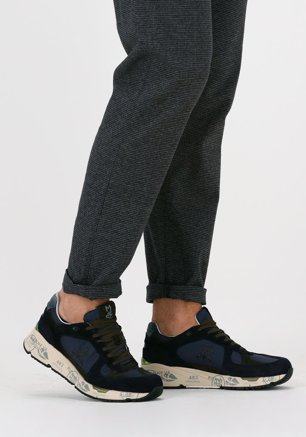 Blauwe PREMIATA Lage sneakers MASE - large