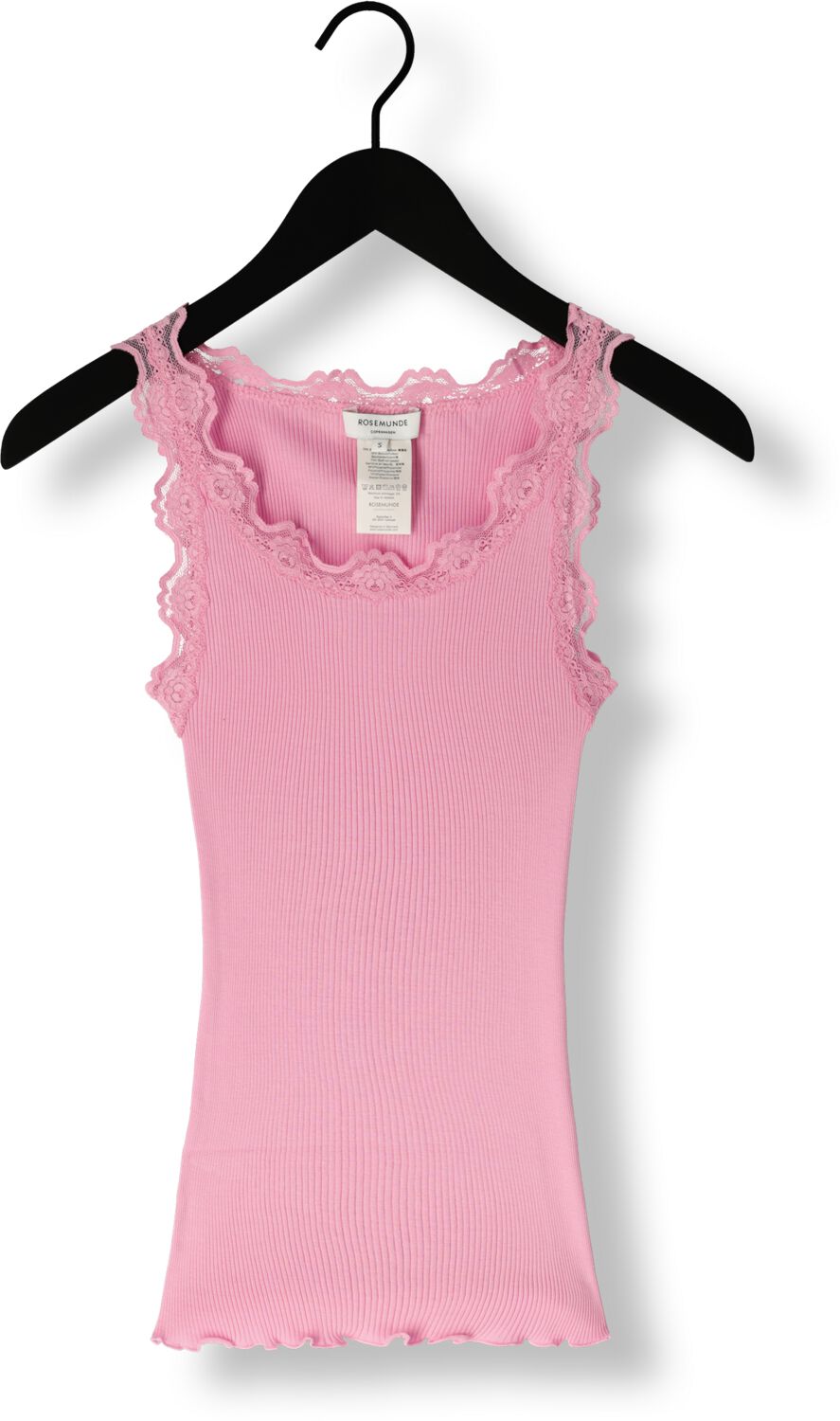 ROSEMUNDE Dames Tops & T-shirts Silk Top W Lace Roze