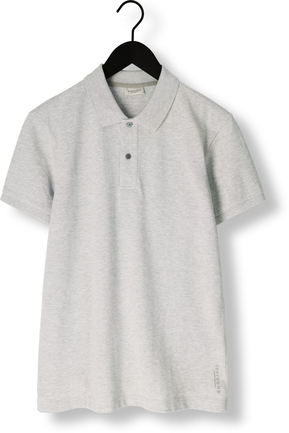 PROFUOMO Heren Polo's & T-shirts Polo Short Sleeve Lichtgrijs