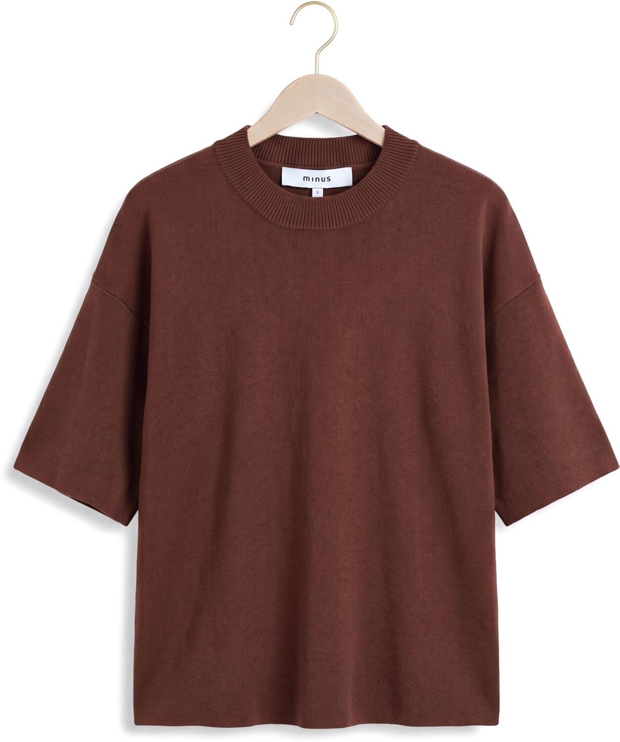 MINUS Dames Tops & T-shirts Mslupi Knit T-shirt Bruin